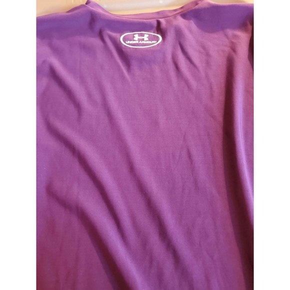 Under Armour Long Sleeve Purple Compression Shirt Youth XL Sf Pf Home Like New C - Picture 5 of 7